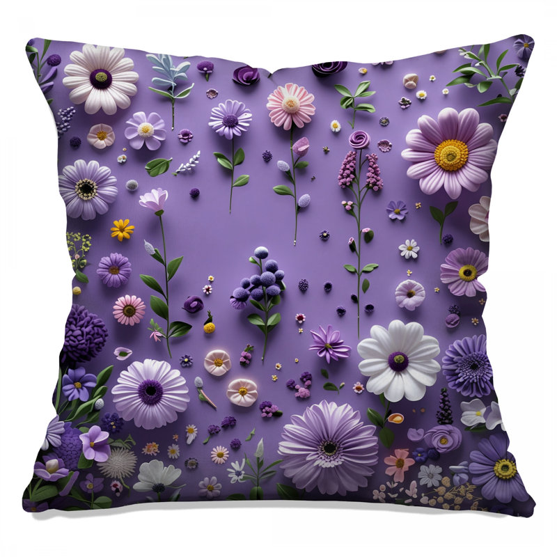 Coussin Floral Arrangement, 18 x 18 inches
