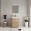 Meuble-lavabo autoportant de 24 po avec lavabo, comptoir en résine de pierre et tiroirs à fermeture en douceur pour un rangement élégant-116332386