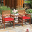 Causeuse en bois d'acacia avec table