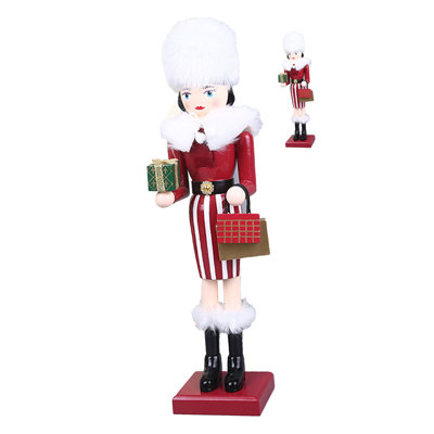 Figurine de Noël en bois casse-noisette mignon