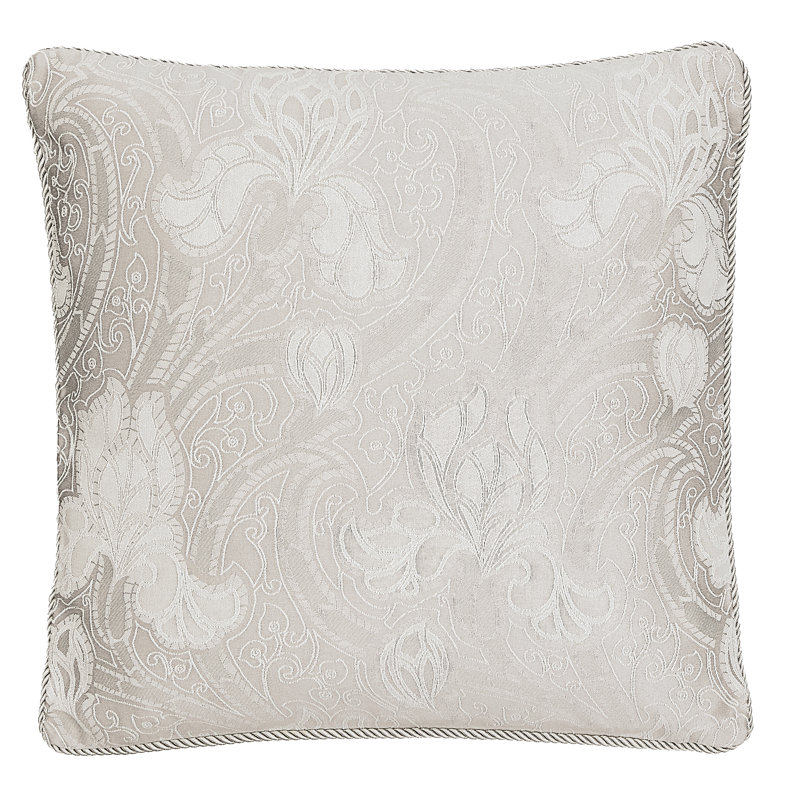 Floral Square Boudoir / Breakfast Cushion, Cream