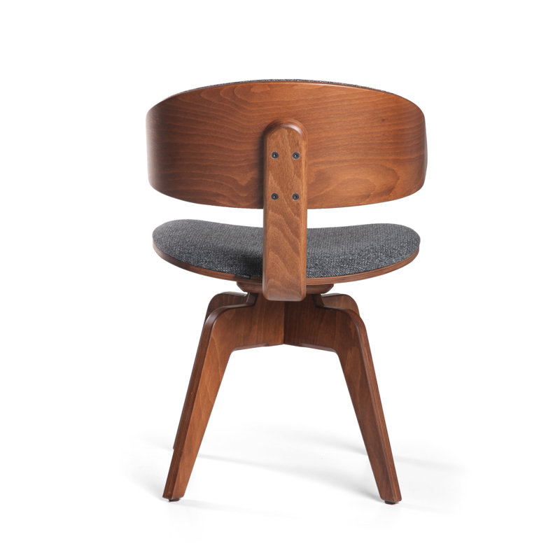 Fila Office Chair, Light Walnut, Dark Gray