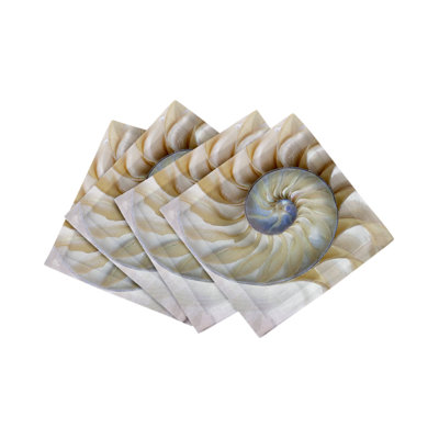 Nautilus Pearl Cotton Sateen Cocktail Napkins