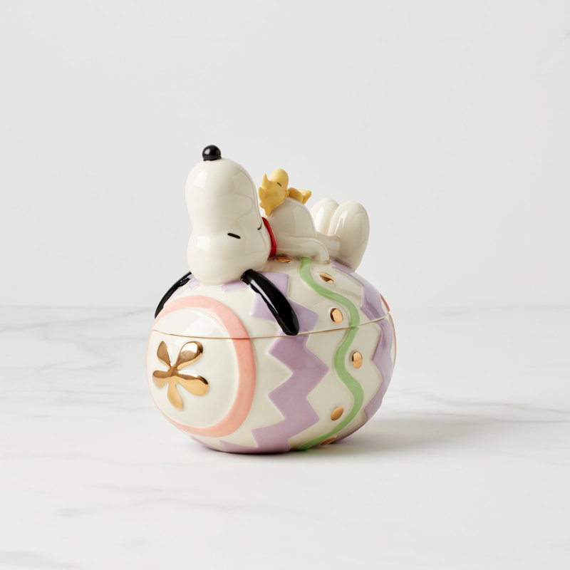 Peanuts Easter Snoopy Covered Candy Dish