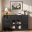 Buffet avec 2 portes, 7 tiroirs et tablette réglable-1046286161