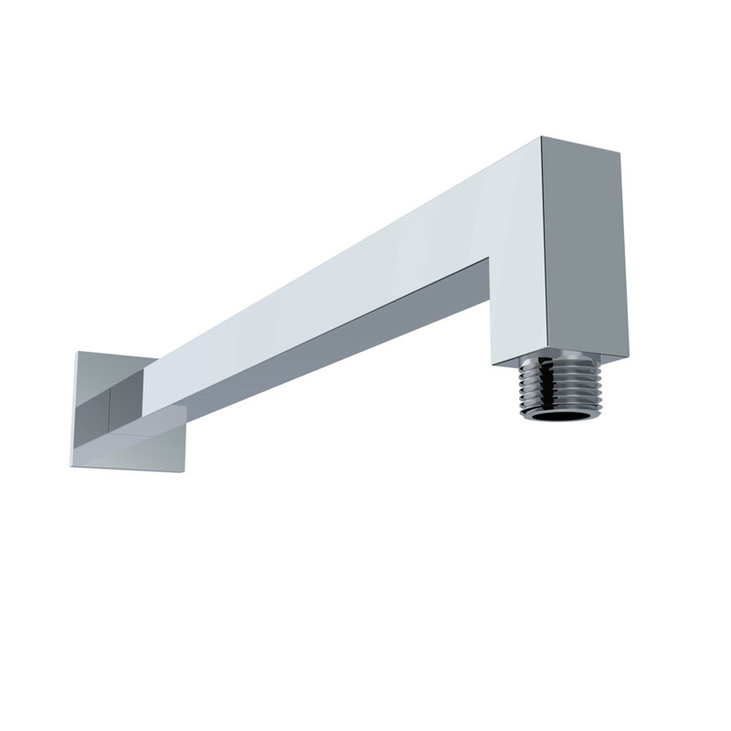 Bras de douche mural carré en laiton 15 po Topcraft, composants de douche universels pour pomme de douche à effet pluie