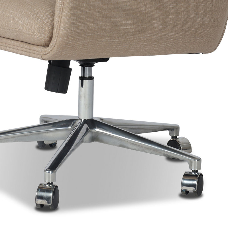Humphrey Swivel Executive Chair, Crypton Nomad Taupe Polyester