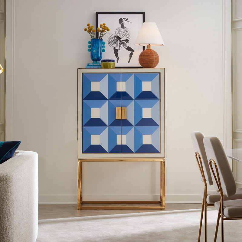 Sorrento Glass Bar Cabinet
