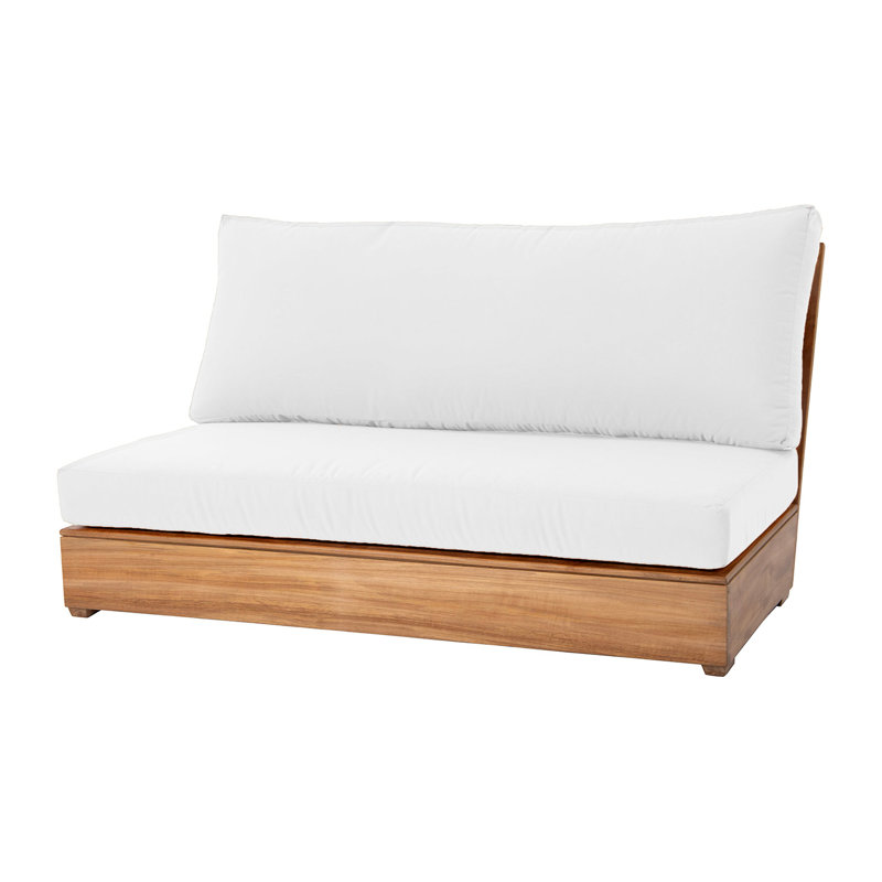 Canapé modulaire d'extérieur Arrin, Blanc