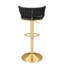 Tabouret tournant en velours-2004016710