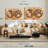 " Rustic Hemispheres Map "-290549096