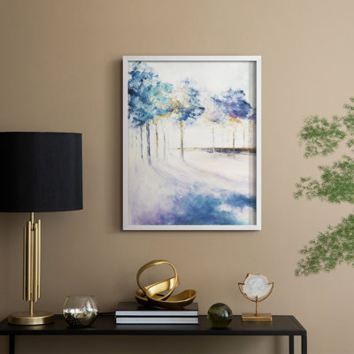 «Shadow and Tall Trees», reproduction encadrée - bois massif