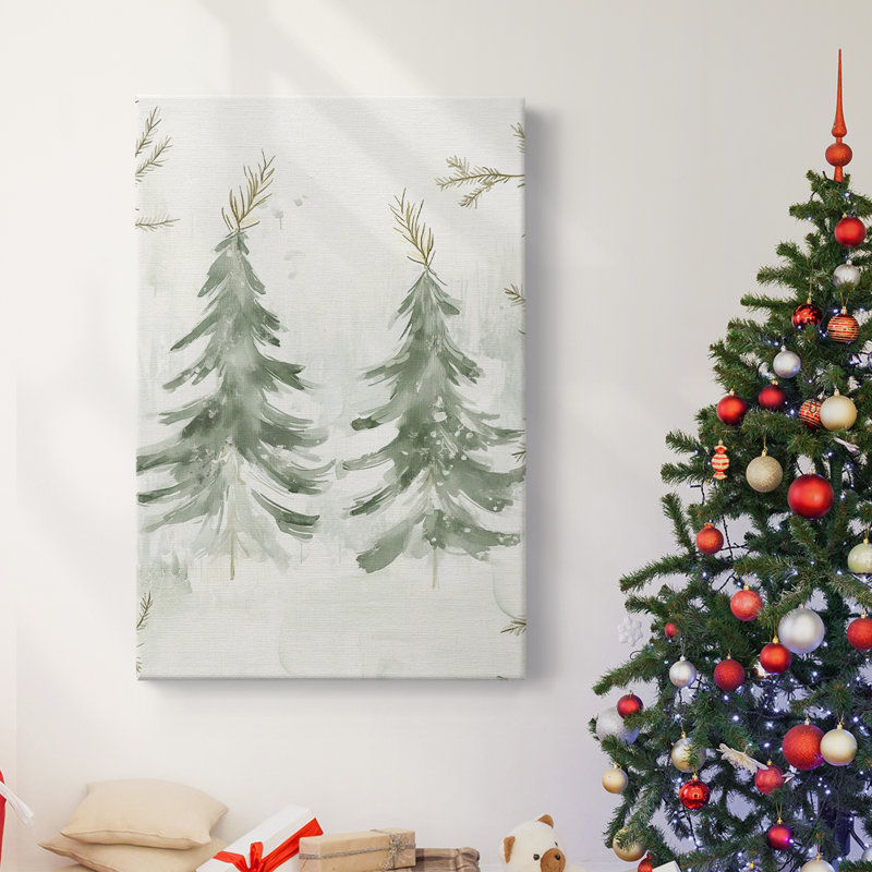 Art des Fêtes de Noël - Toile tendue avec châssis CCDA, H 48 po x l 32 po