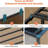 Corner Bed Frame With Storage Bookcase And Led Lights, Daybed With 2 Underneath Storage Drawers And Charging Station For Living Room,bedroom & Guest Room-415074047-415074046