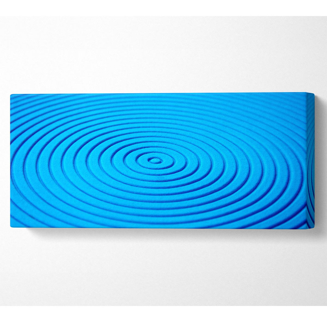 Blauer Kornkreis - Kunstdrucke auf Leinwand - Wrapped Canvas