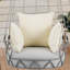 Balancelle d'extérieur à assise profonde avec coussin-411775129
