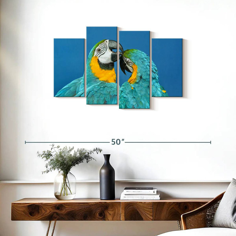 Brampt Macaw Love, 22" H x 36" W