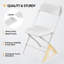 Ensemble de 10 chaises pliantes en plastique, siège commercial intérieur et extérieur empilable-71825325
