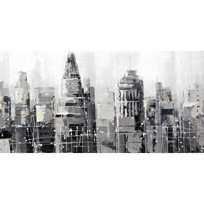 Gray city - 15.75"x31.50" Desk mat