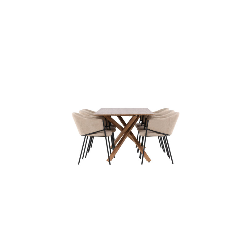 Glastbury 6 - Person Dining Set