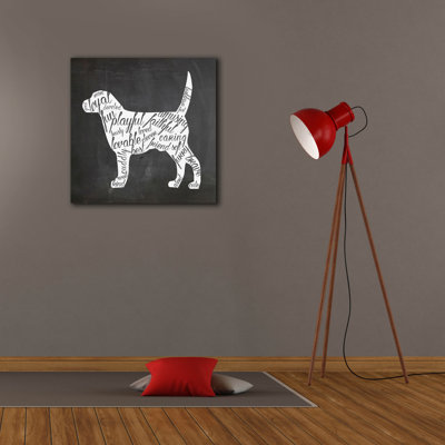 «Dog» par Erin Clark, art mural sur toile