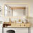 Dazzle Rectangular Anti-Fog Dimmable Modern Bathroom/Vanity LED Lighted Wall Mirror in Aluminum Framed-109539953-109539954