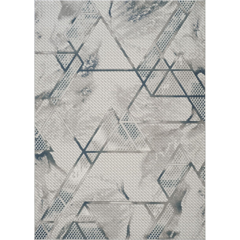 Geometrix 3 po X 7 pi 3 po Tapis, Rectangle 5 pi 3 po x 7 pi 3 po