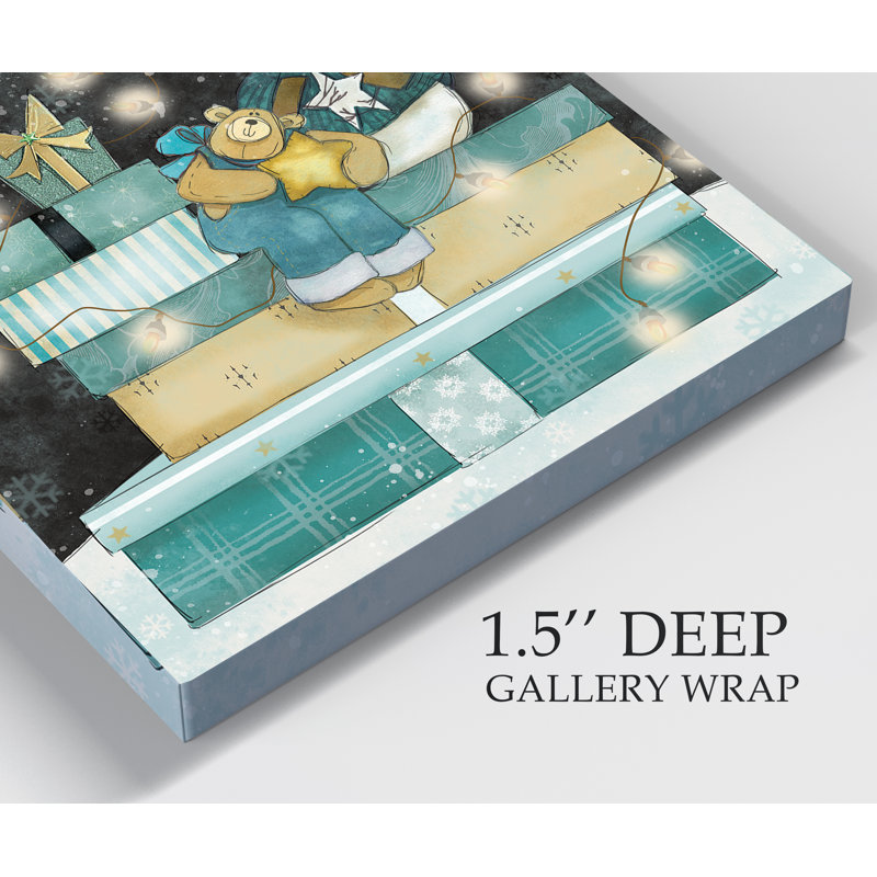 Christmas Presents I - Impression sur toile tendue, H 16 po x l 16 po x P 1 po