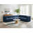 Enso Velvet L-Shaped Sectional Reversible-300675161
