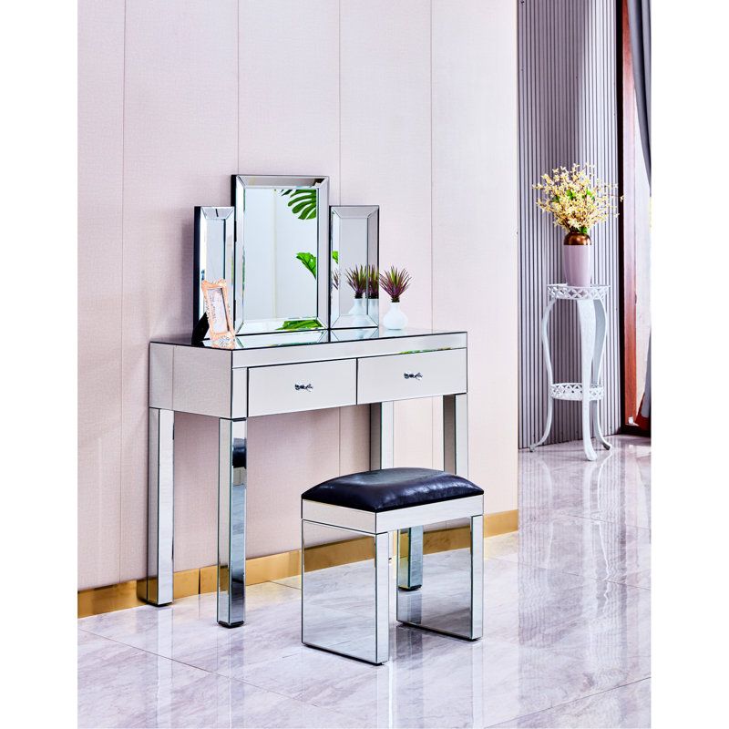 Miroir de meuble-lavabo pliant 31 po x 20 po, conception moderne avec cadre, convenant à de multiples cas de figure comme la chambre à coucher, le salon, le mur d'entrée, montage mural de 31 po et 20 po, convient à la pièce