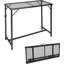 Table de bar pliante d'extérieur avec plateau en filet imperméable, table de patio portable-133044521