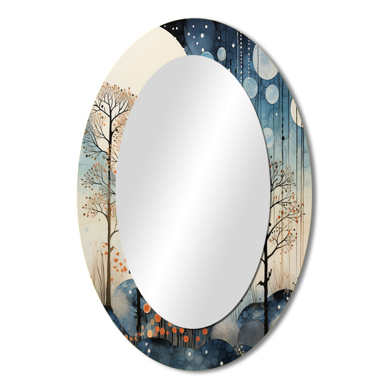 Miroir mural moderne japonais Art, 36 po x 24 po