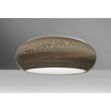 Eric Corrugated Cardboard Semi Flush Mount