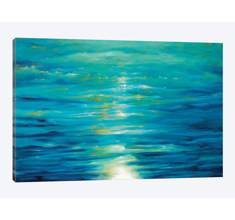 «Deep Blue» par Dina D'Argo, impression sur toile tendue, H 8 po x l 12 po x P 0,75 po, Toile tendue, Pas de tapis