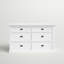 Commode double 6 tiroirs Anchita