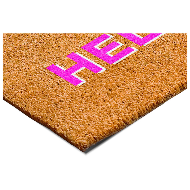 Non-Slip Doormat, 24" W x 36" L, Pink