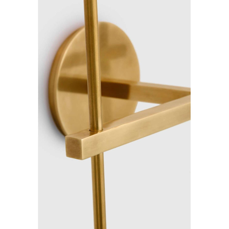 Hackney 2 - Light Candle Wall Light, Hand-Rubbed Antique Brass