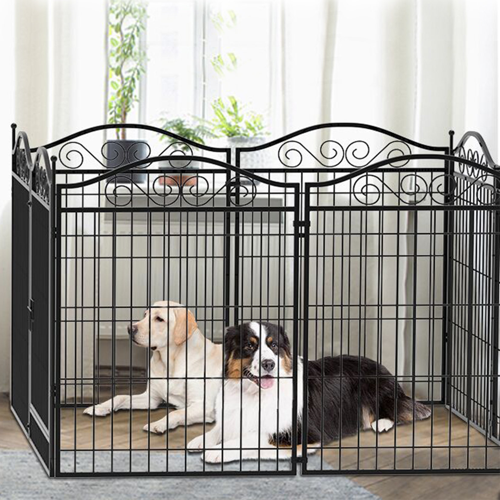 Heavy Duty 16-Panel Dog Playpen - Dog Fence 24-Inch Height Perfect for  Indoor/Outdoor Use, Small Dogs, and Rabbits