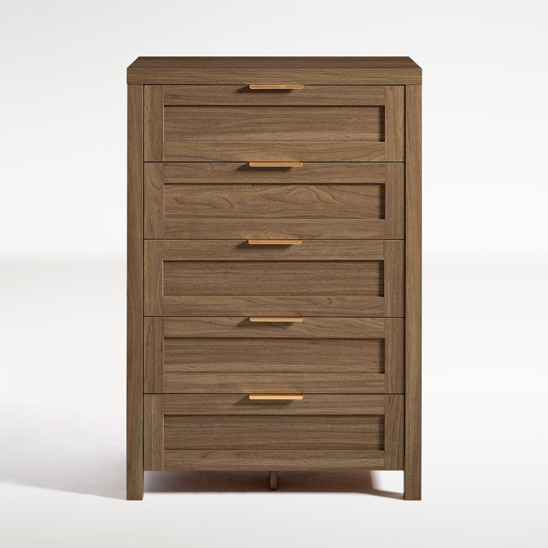Commode 5 tiroirs Allenside, Noyer spécial