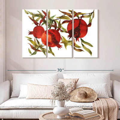 Yarlin Pomegranates On Branch
