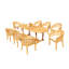 Lenong Outdoor 7 - Piece Teak Dining Set-1746343493