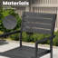 Ensemble de salle à manger de patio pour 10 personnes en aluminium l 94,5 po x P 40,5 po avec chaises empilables-1674806693
