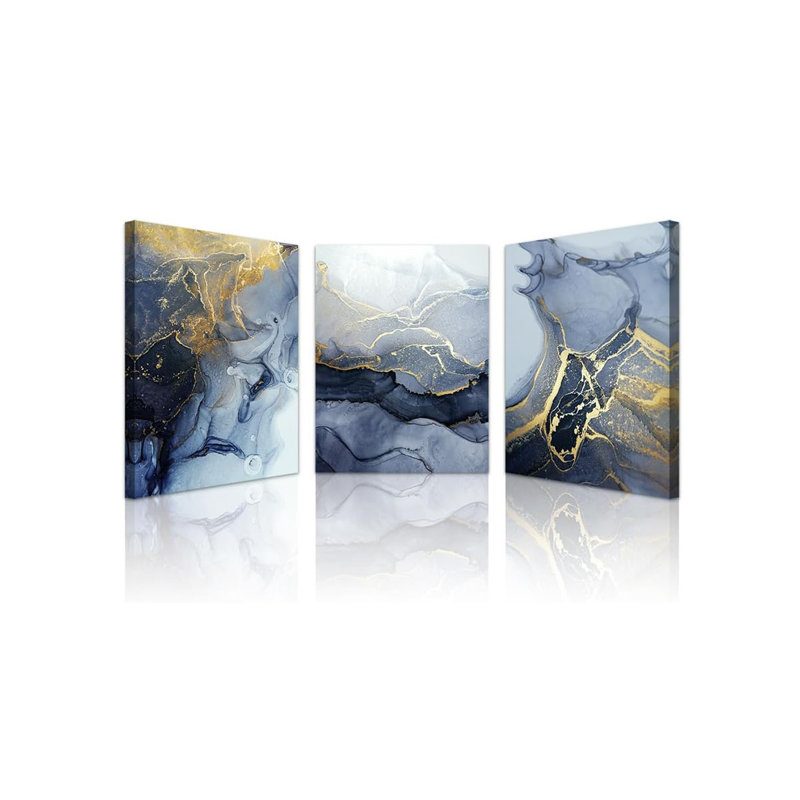 3 Piece Wrapped Canvas Wall Art