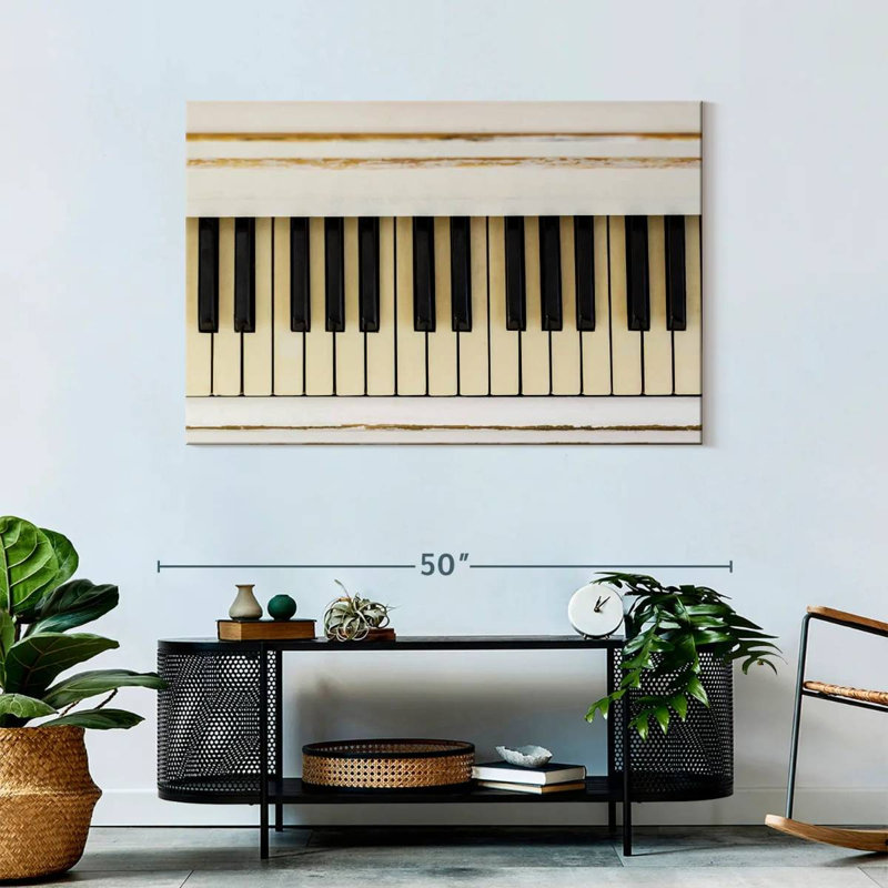 Abarca Old Piano, 30" H x 45" W