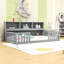 Lit en bois avec tablettes de rangement et garde-corps-691926101-691926100