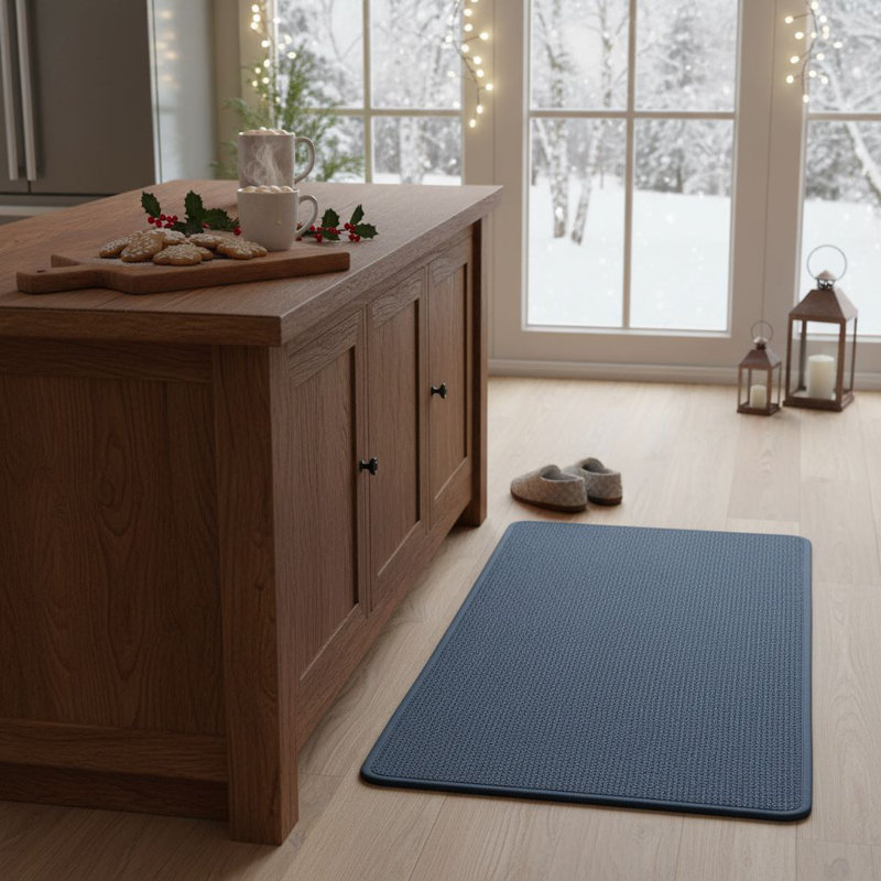 Tapis de cuisine absorbant antidérapant (17 po x 30 po) - Tapis de couloir lavable et facile d'entretien pour l'évier, Beige