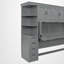 Lit escamotable simple avec bureau intégré, garde-robe et rangement-1116993320