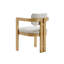 Chaise avec accoudoirs de salle à manger rembourrée 1 pièce Modern Modern