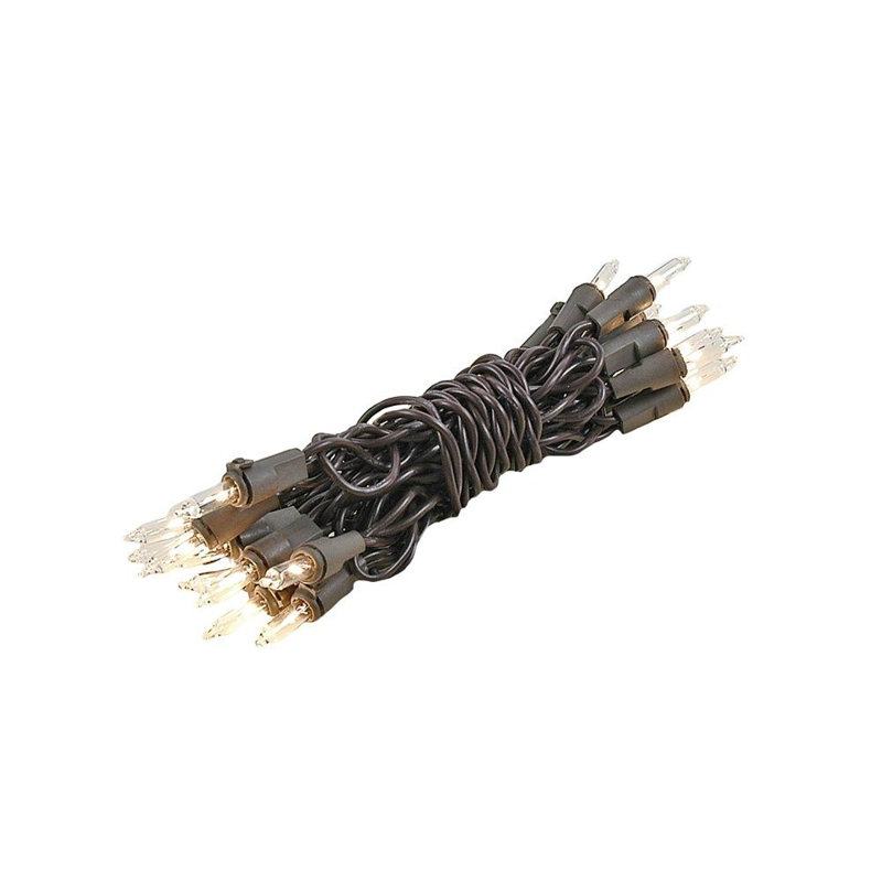 Mini-chaîne 20 ampoules pour l’extérieur 8,5' Pitman, Transparent, Brun
