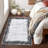 Machine Washable Rugs Bordered Modern Non-Slip Low Pile Rubber Backing Indoor Area Rug for Living Room Bedroom Kitchen Dining Room-1515735931